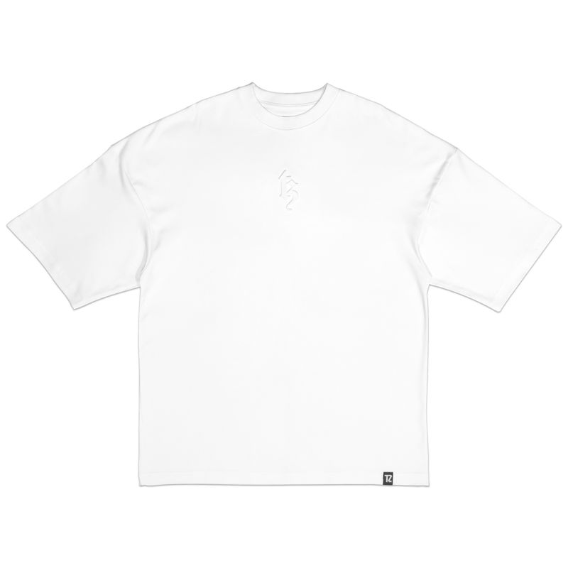 TZWORLDWIDE（トレッズワールドワイド）の「TZ MボスドロゴオーバーサイズTシャツ - WHITE（トップス）」