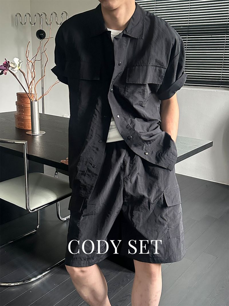 LAURANT（ロラン）の「[SET] Air flap nylon cargo set-up(3color)（Tops）」