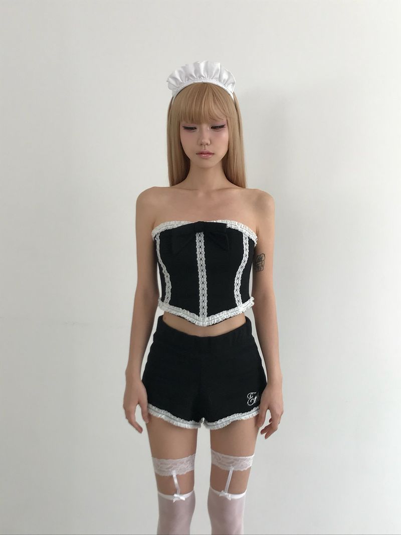 Lace Corset Top (Black)