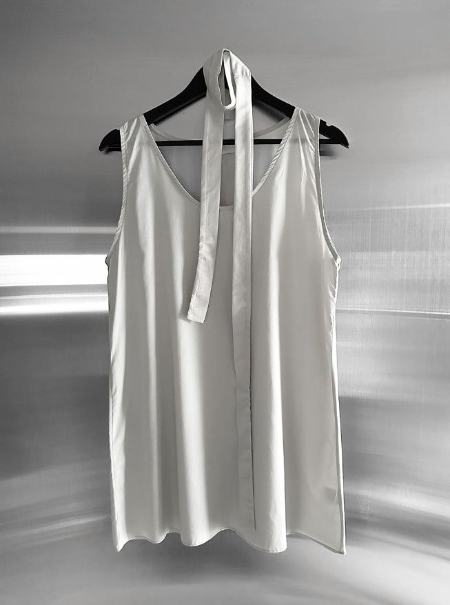 Airy Soft Scarf Sleeveless One Piece