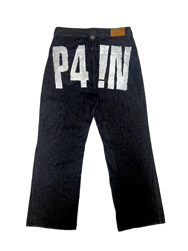 SMOKEASTAR(スモークアスター)の「P4!N Denim Pants (BLACK)(Pants)」