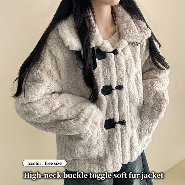 Sheep High Neck Fleece Mustang Jacket