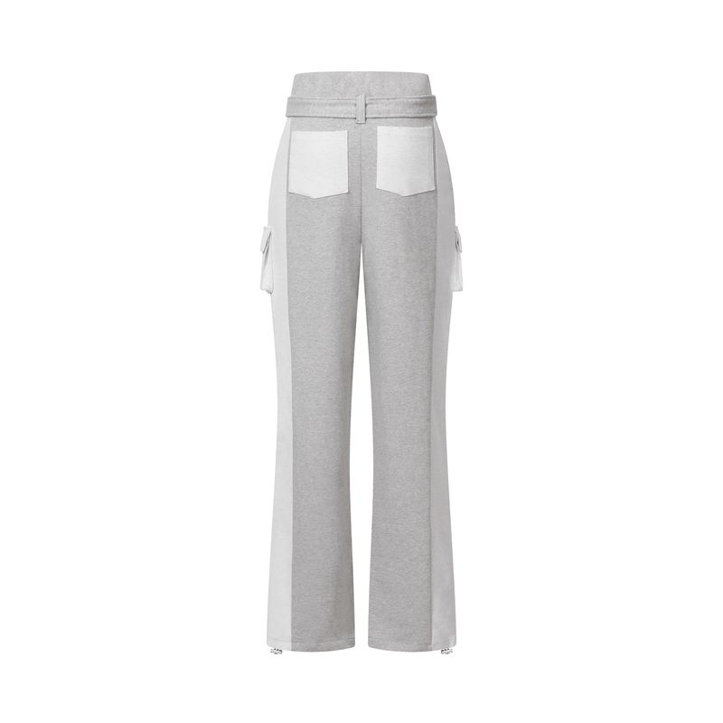 MOLB METAL LOGO BELTED SWEAT PANTS (2Color)