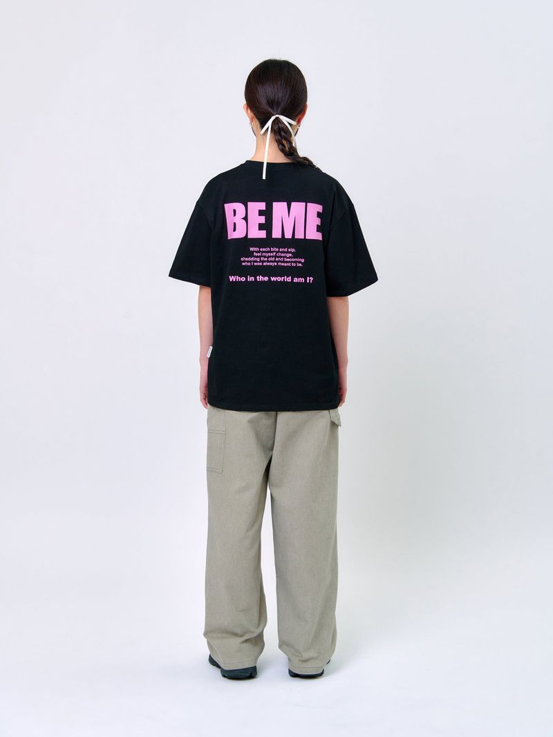 RABBIT T-SHIRT_Black/Pink