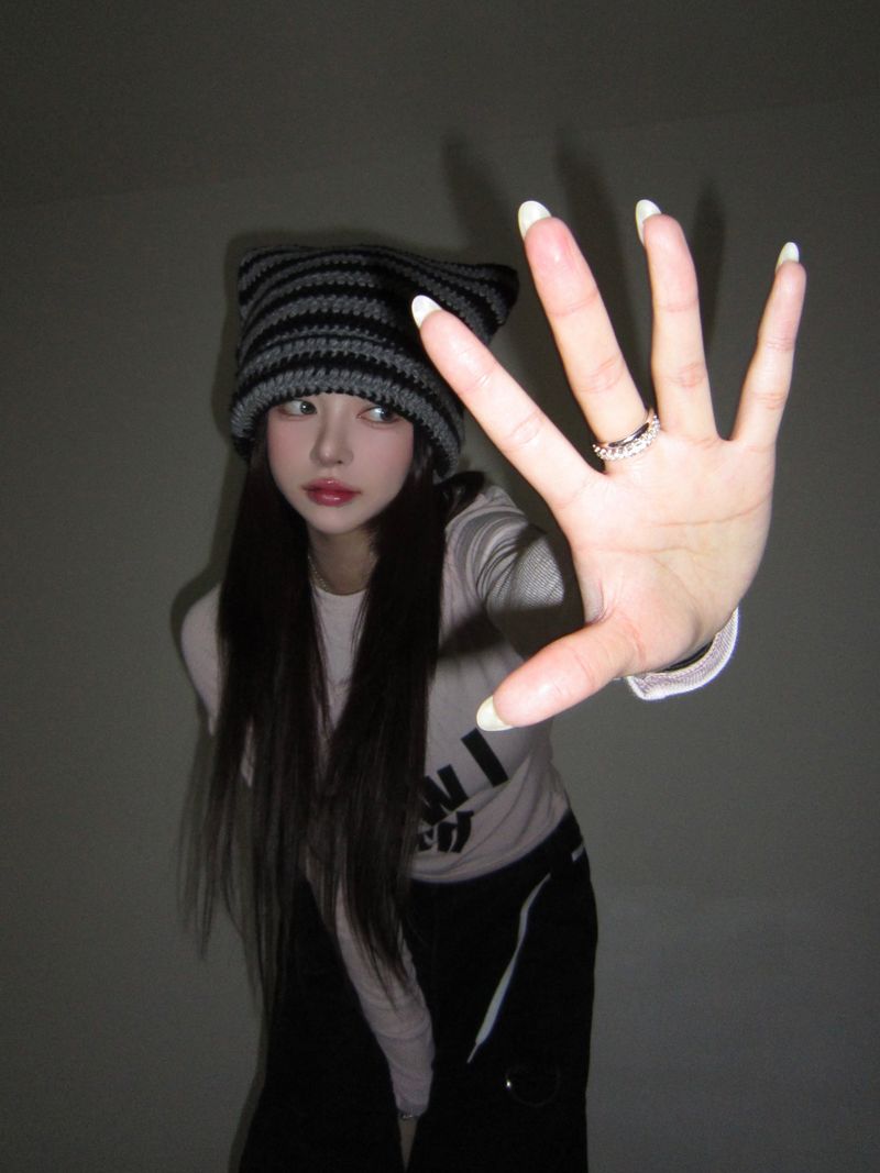 Bigsize cat beanie