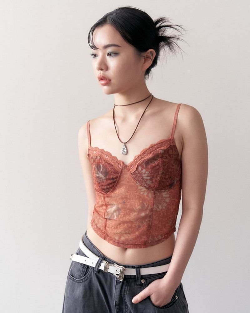 美愛桃源 flower leaf necklace (2-way)