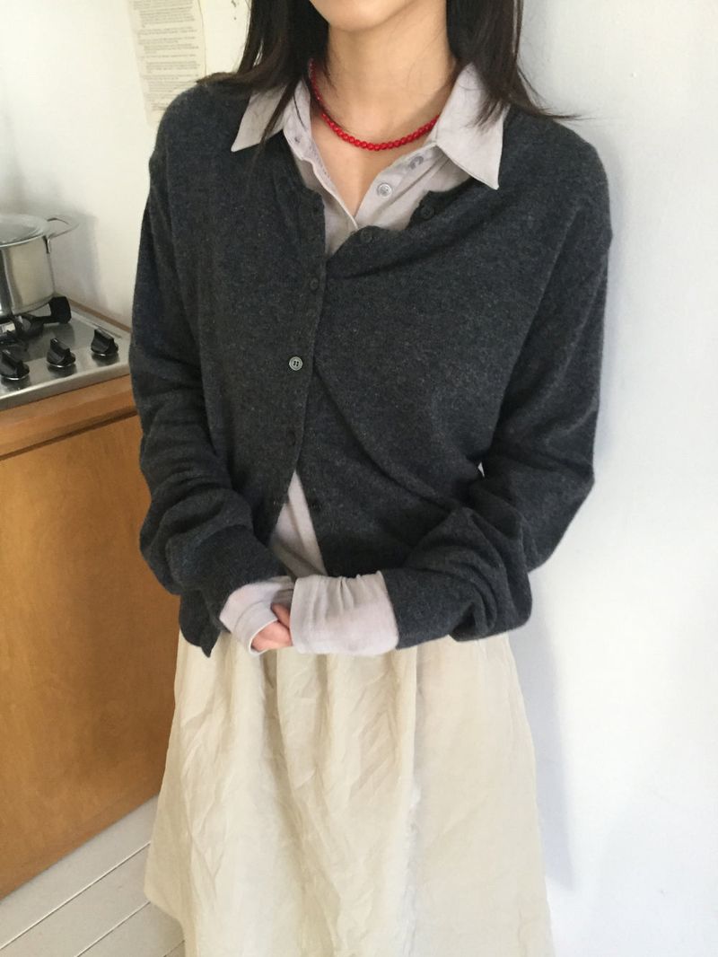 Engadin Round Cardigan (6Colors)
