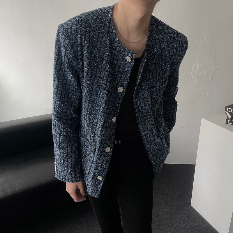 COZINESS（コジネス）の「CR Monic Denim Round Tweed Jacket (2 colors)（Jackets/Outerwear）」