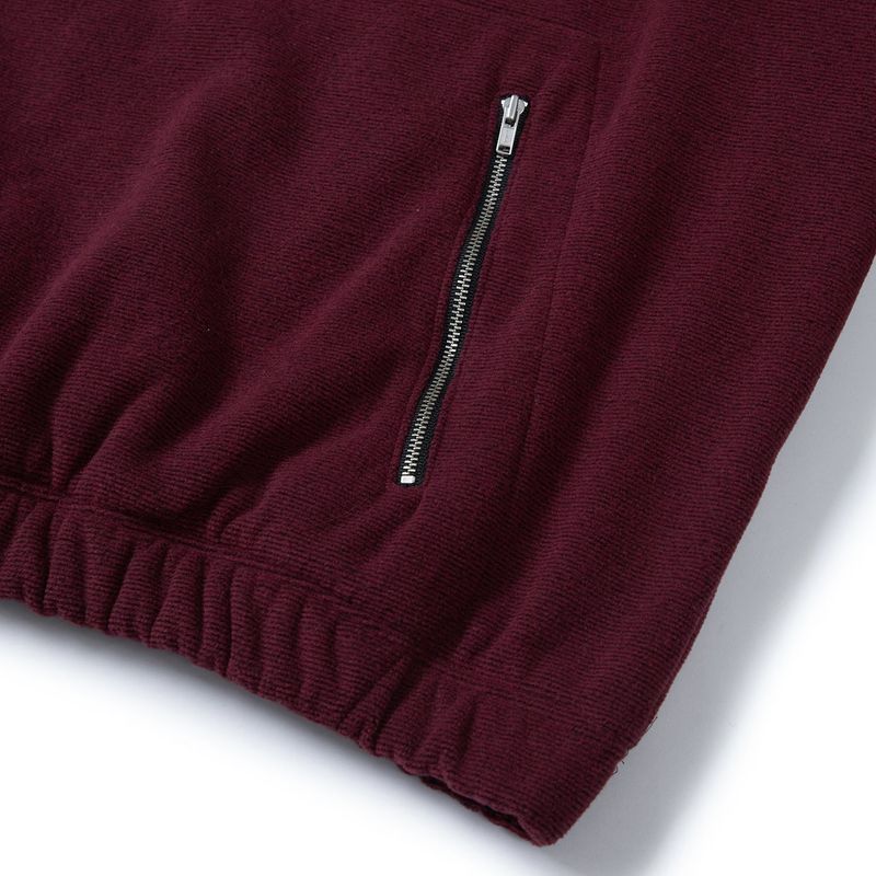 Surface fleece pullover / Rust wine