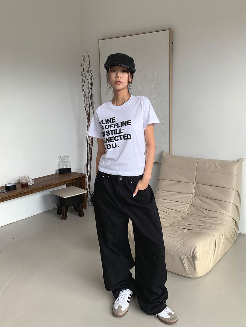 COTTON BIJO WIDE PANTS (2COLOR)