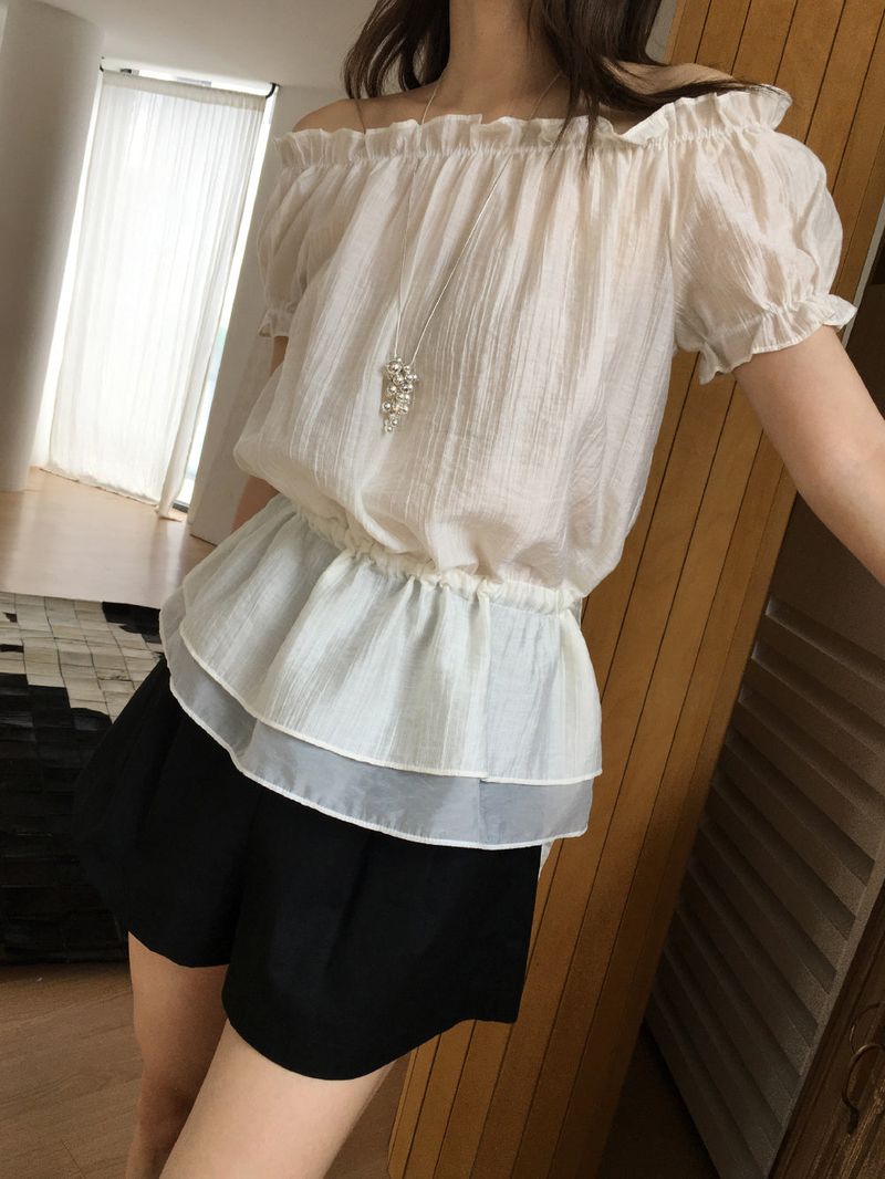 Mellow off shoulder blouse