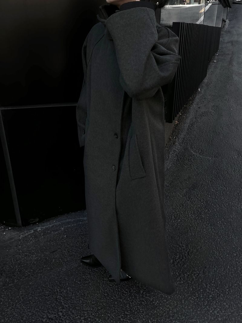 city high neck long coat (2color)
