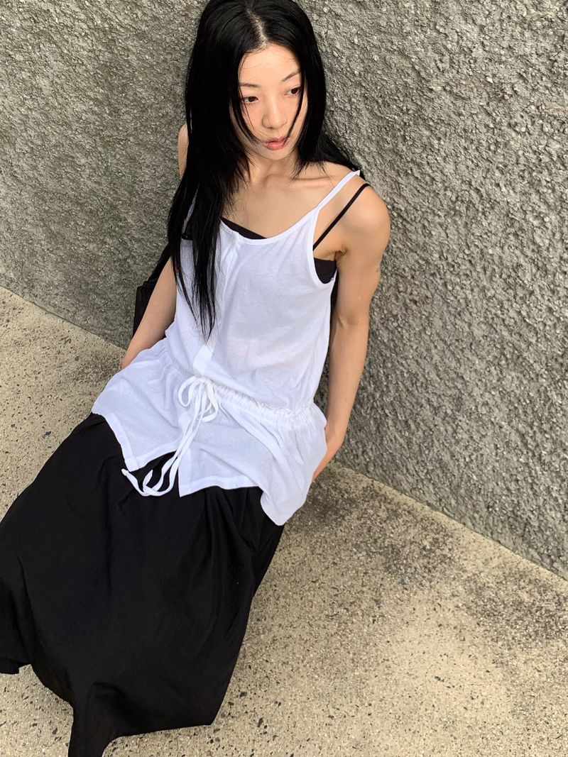 FRILL SLEEVELESS MINI ONEPIECE