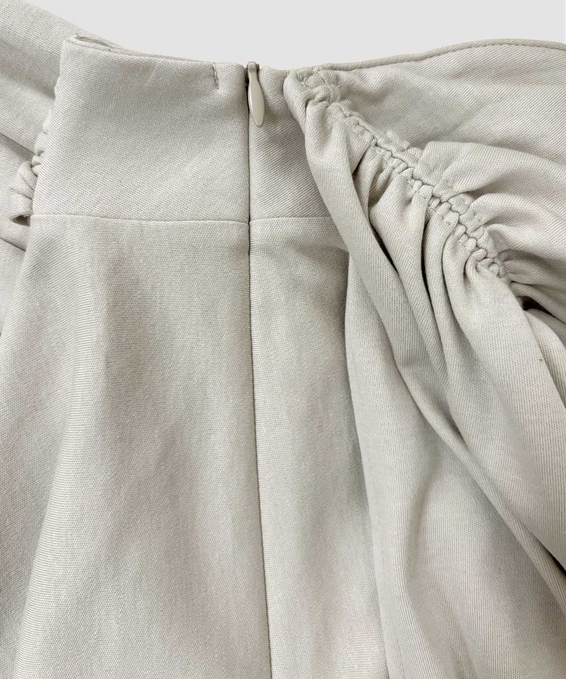 ASYMMETRIC DRAPE SKIRT