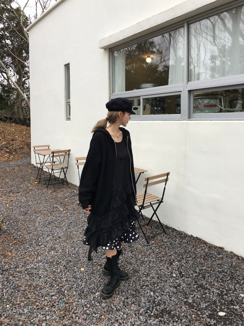 Popo Dot Frill Skirt (2c)