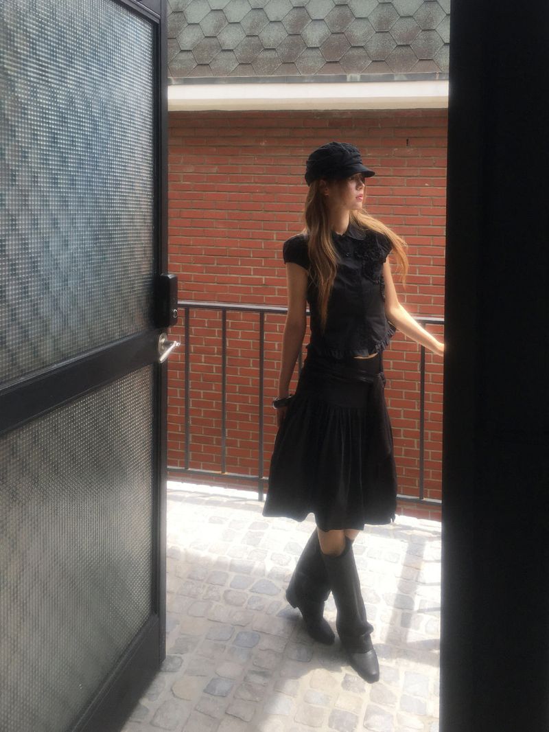 Osaka tie midi skirt