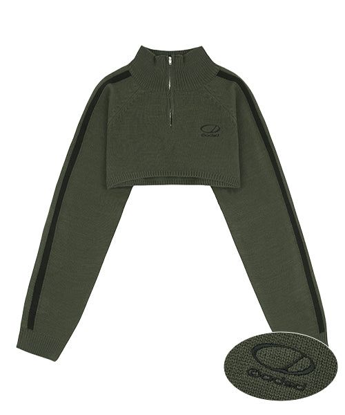 ODDSTUDIO（オッドスタジオ）の「Zipper Crop Knit Bolero（Tops）」