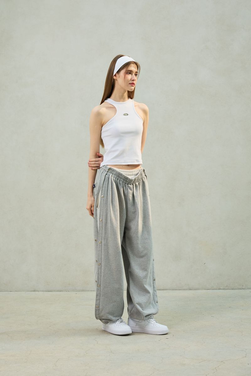 PITA SNAP OFF SWEAT PANTS / MELANGE