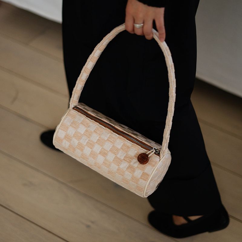 BOLSAC（ボルサック）の「キャンディバッグ_ベージュチェッカー（バッグ）」