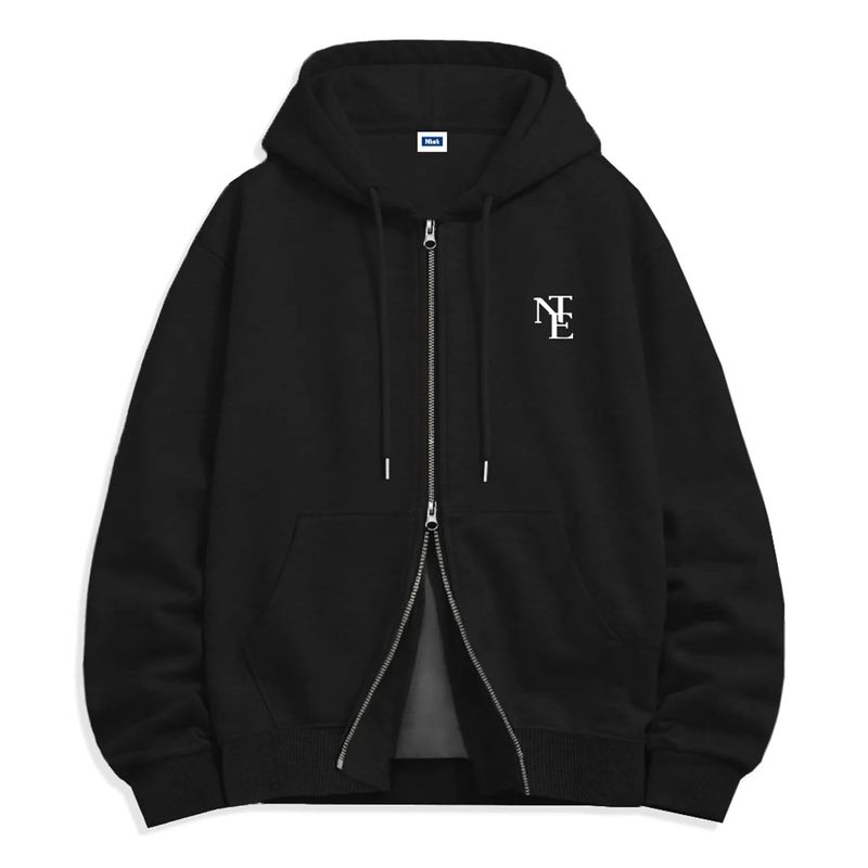 NTE mini monogram 2-way zip-up (4color)