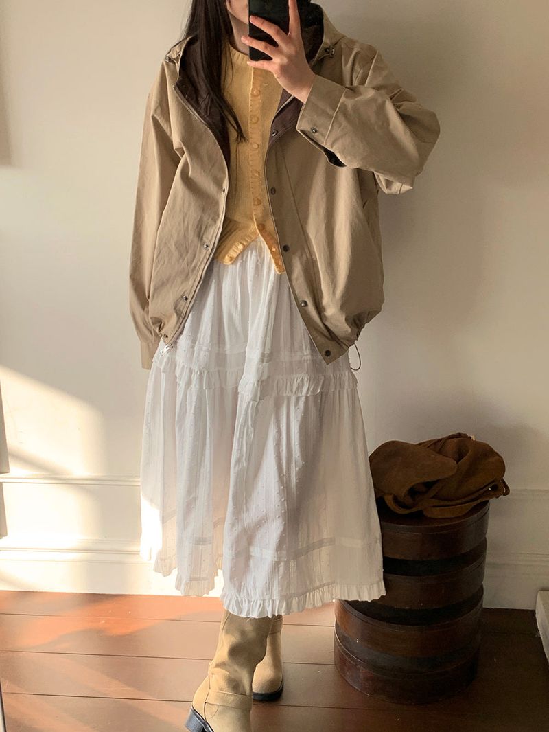 [MADE] Rendez Cashmere Puff Cardigan