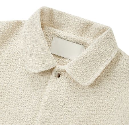 Bound Tweed Half Shirt Jacket