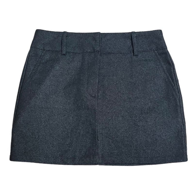 Claude Belt Denim Mini  Skirt