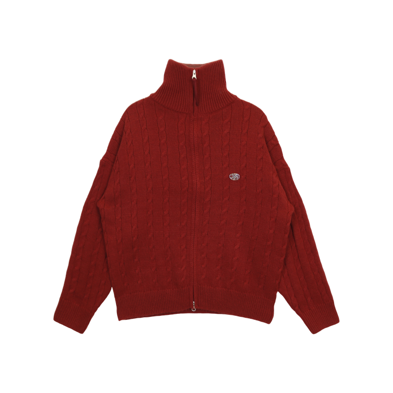 COZY BREEZE KNIT ZIP-UP