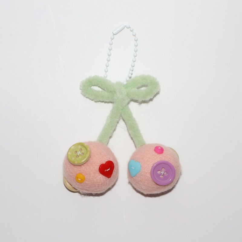doingme.mory（ドゥイングミモリ）の「【MADE】BUTTON CHERRY KEYRING-LIGHT PINK（Toys/Key Holders）」
