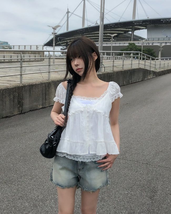 ULAN（ユレン）の「シュイレースパフブラウス（トップス）」