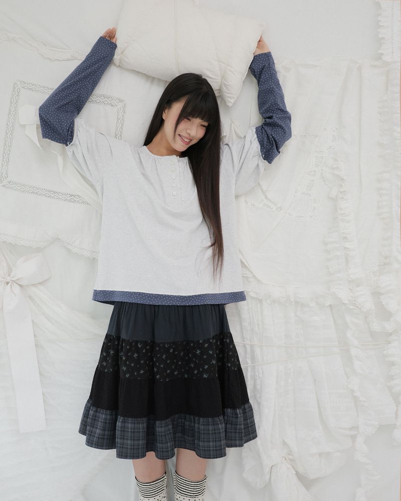 STARRY PENDANT BACK RIBBON TOP