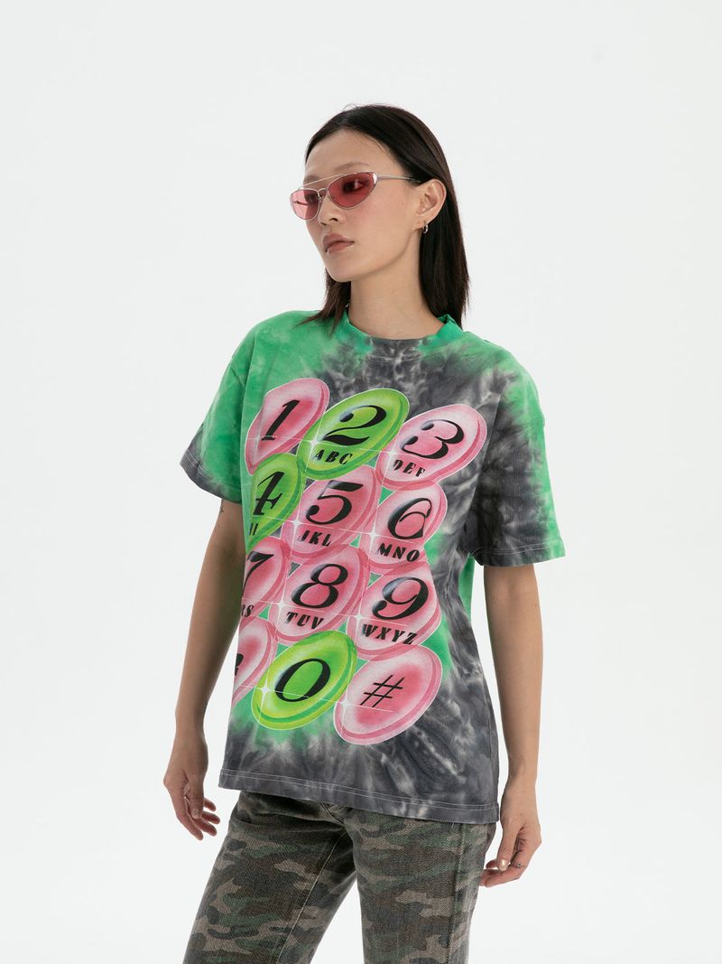 RTVG(RETROVEGAS) 420 phone tie dye t-shirt
