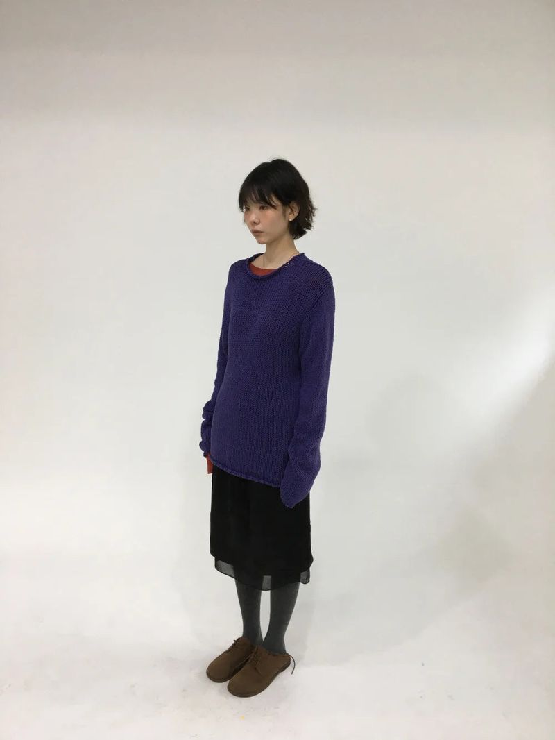 Rolled Neck Russly Knit (4color)
