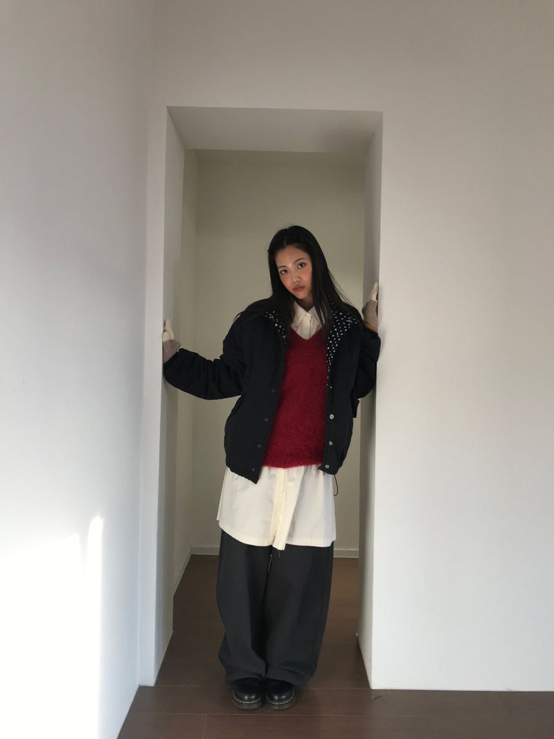 low-key shirt dress (2color)