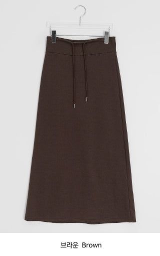 Oha Banding Color Long Skirt