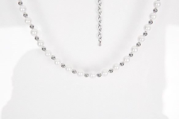 No.8707 HOLY IN CODE pearl & surgical 3type necklace