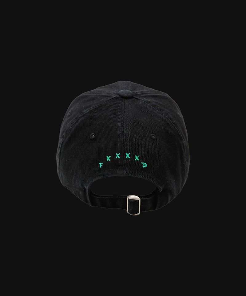 F****D SIGN STRAPBACK DAMAGE -WASHED BLACK-