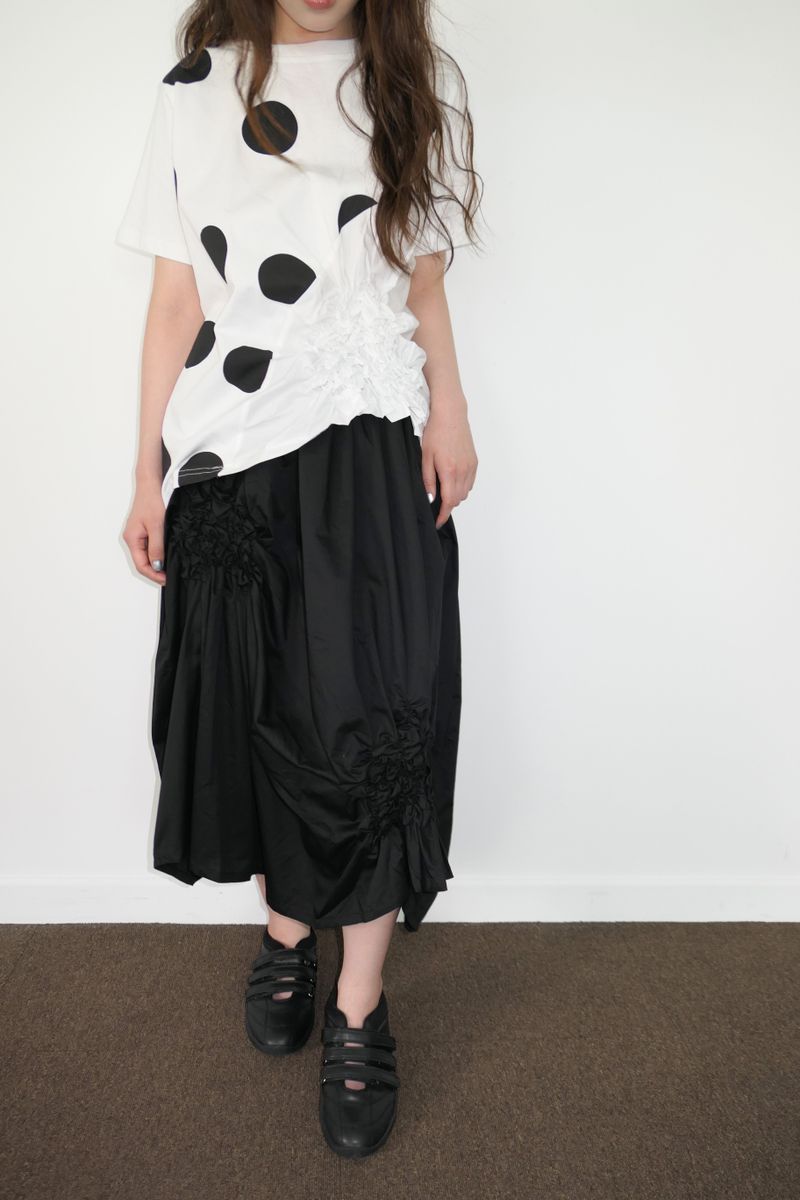 ephy wrinkle banding skirt