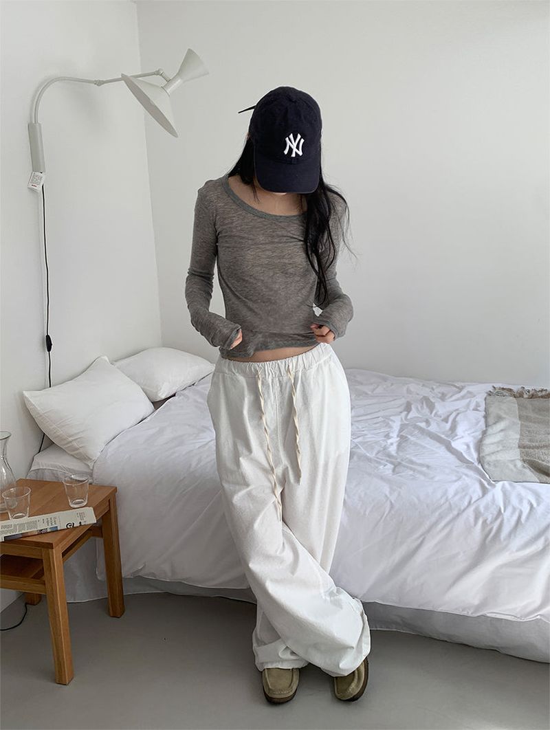 REFRESH WIDE BANDING PANTS (5C)
