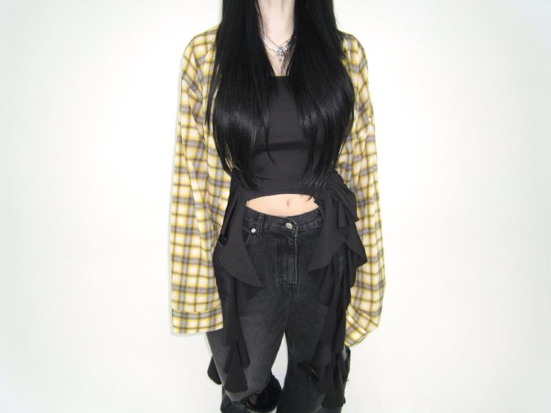 Linen checkered shirt