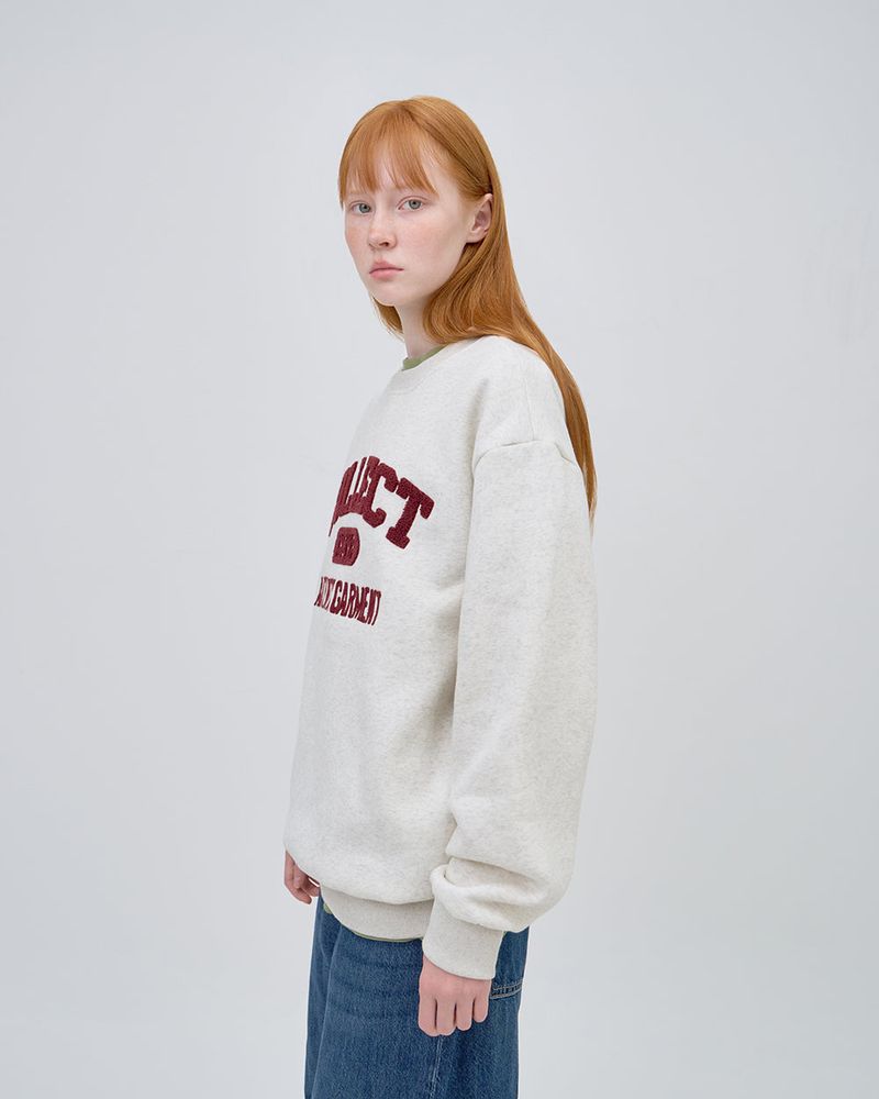 COLLECT LOGO SWEAT SHIRTS - OTMEAL