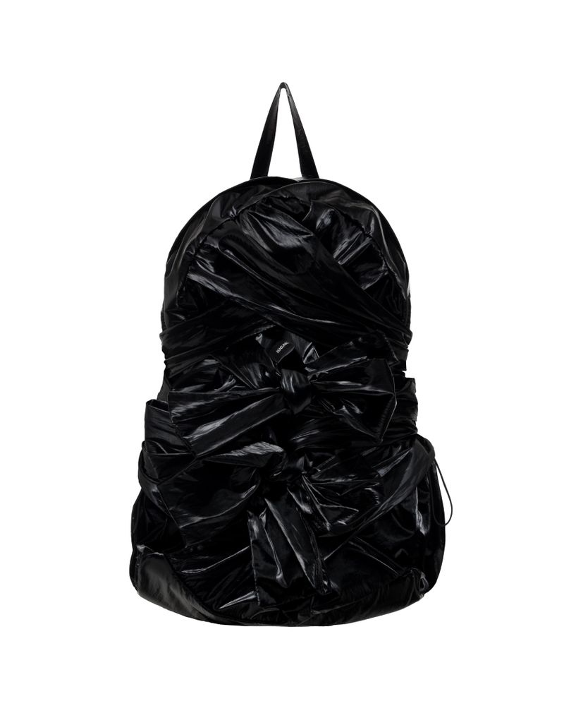Knotted Backpack (Glossy-Black)