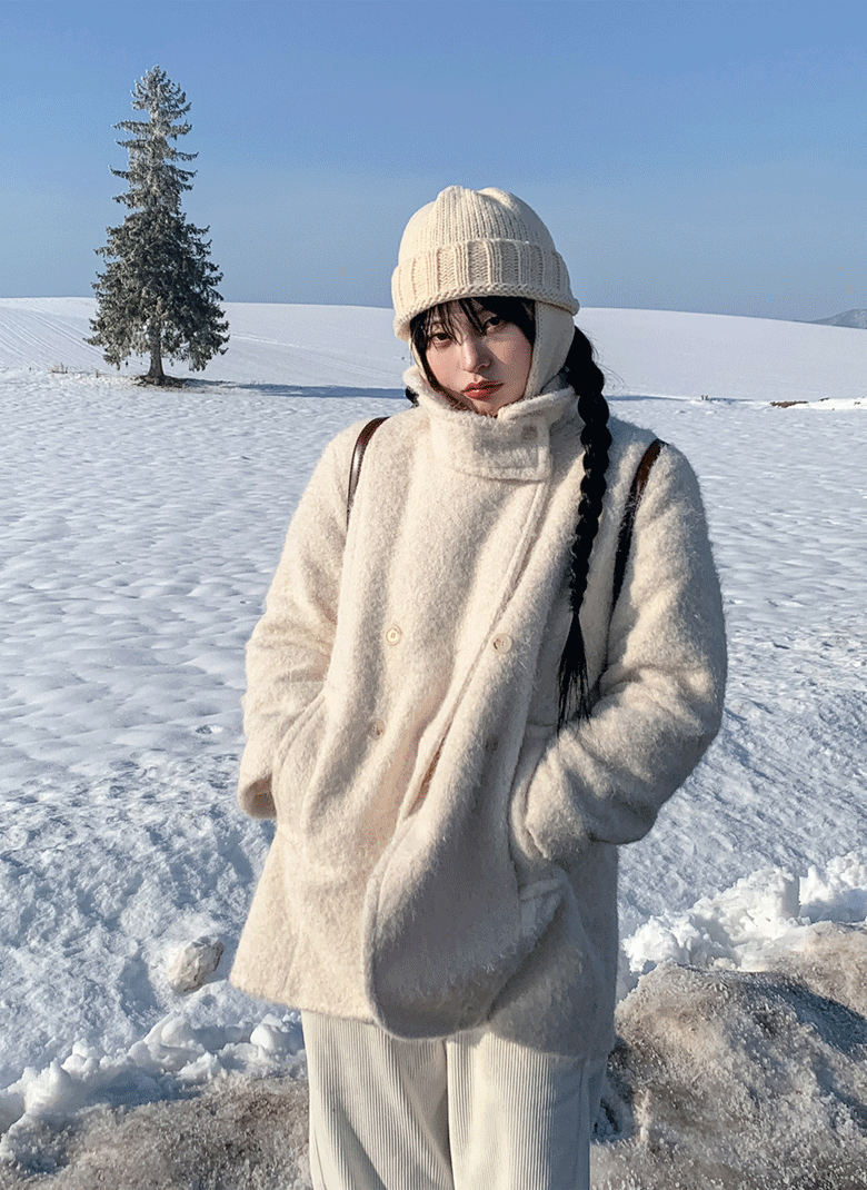 ULAN（ユレン）の「シープダブルハーフコート（Jackets/Outerwear）」