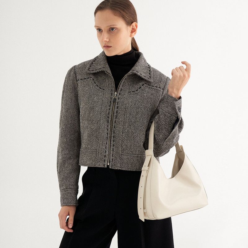 MUNIER（ミュニエ）の「FRAME HOBO BAG_IVORY（Bags）」
