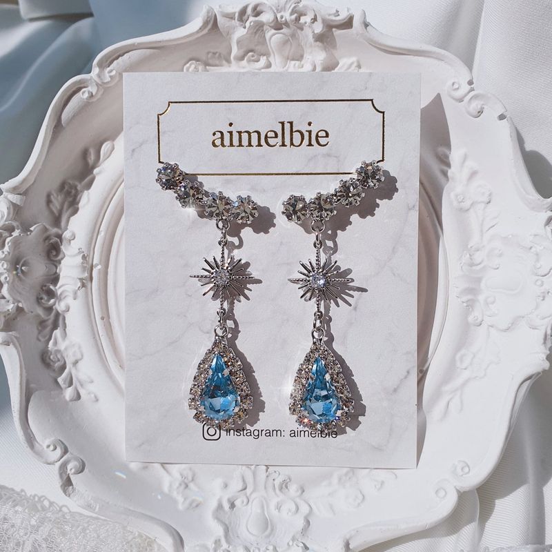 [IVE Liz Earring] Stellar Elf Earring - Light Sapphire