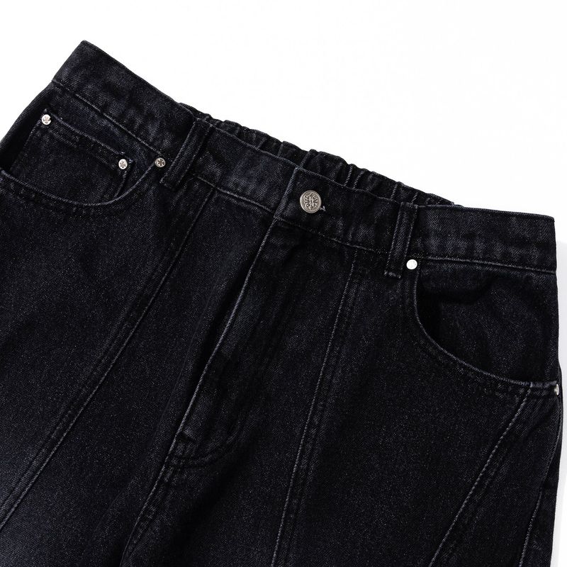 ダイアゴナルカットデニムパンツ