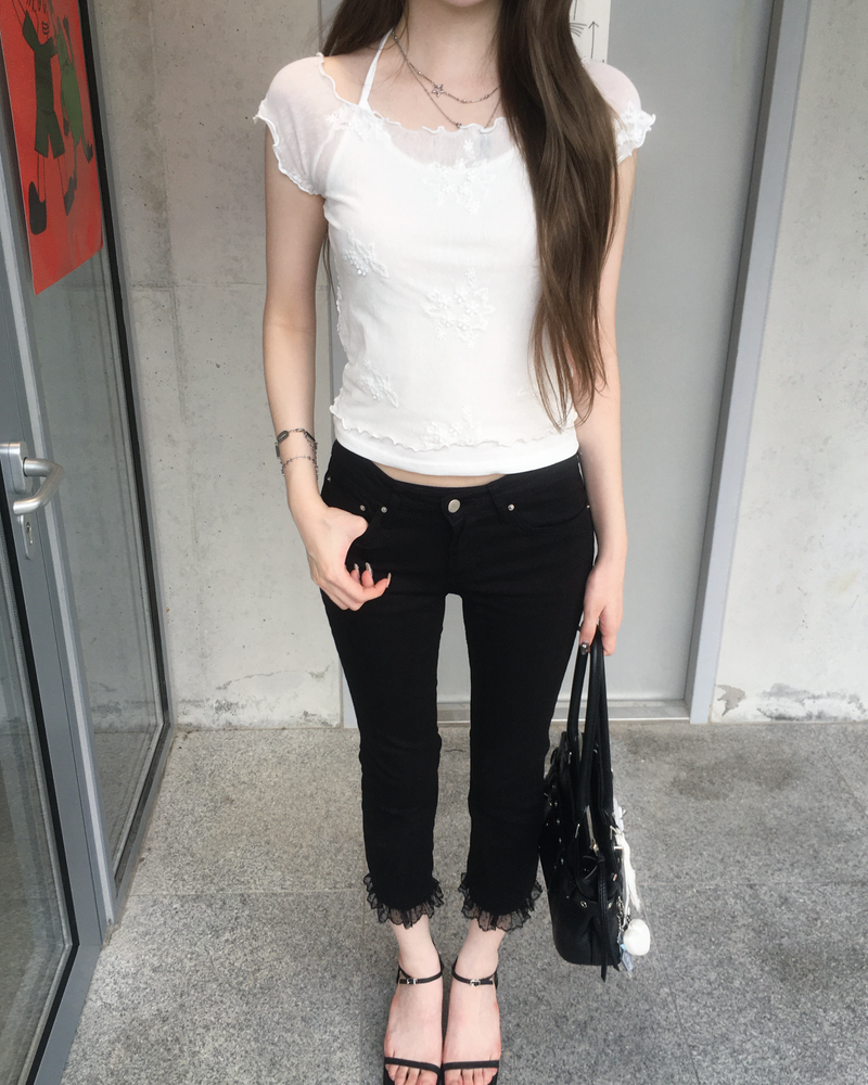 Flower layered T