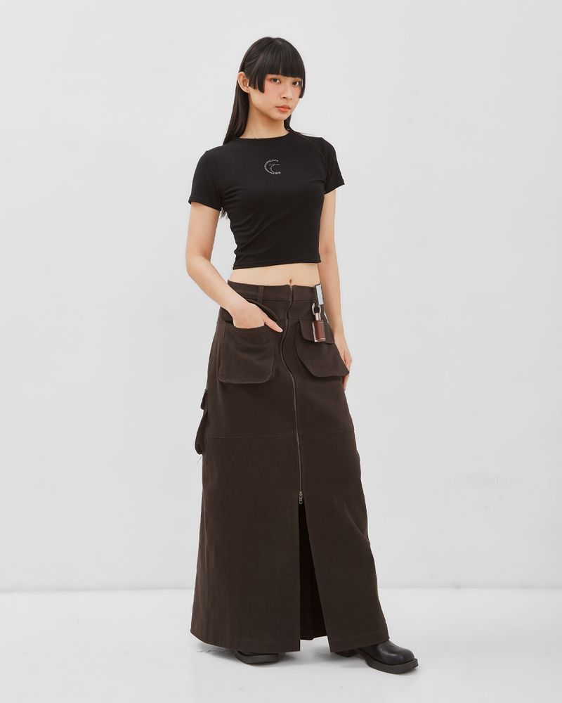 catha（カタ）の「Mova Zip Cargo Long Skirt（Skirts）」