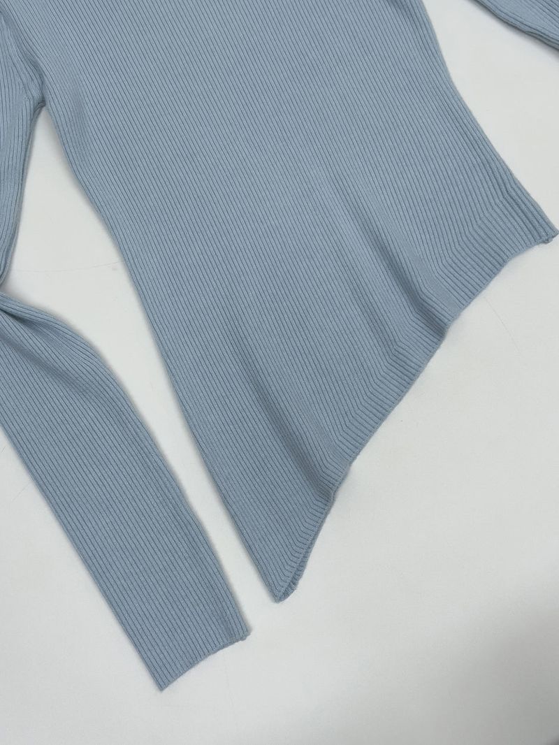 Ruby Unbalanced Ribbed T-shirt