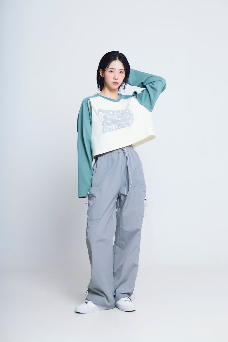 string cargo track pants_gray